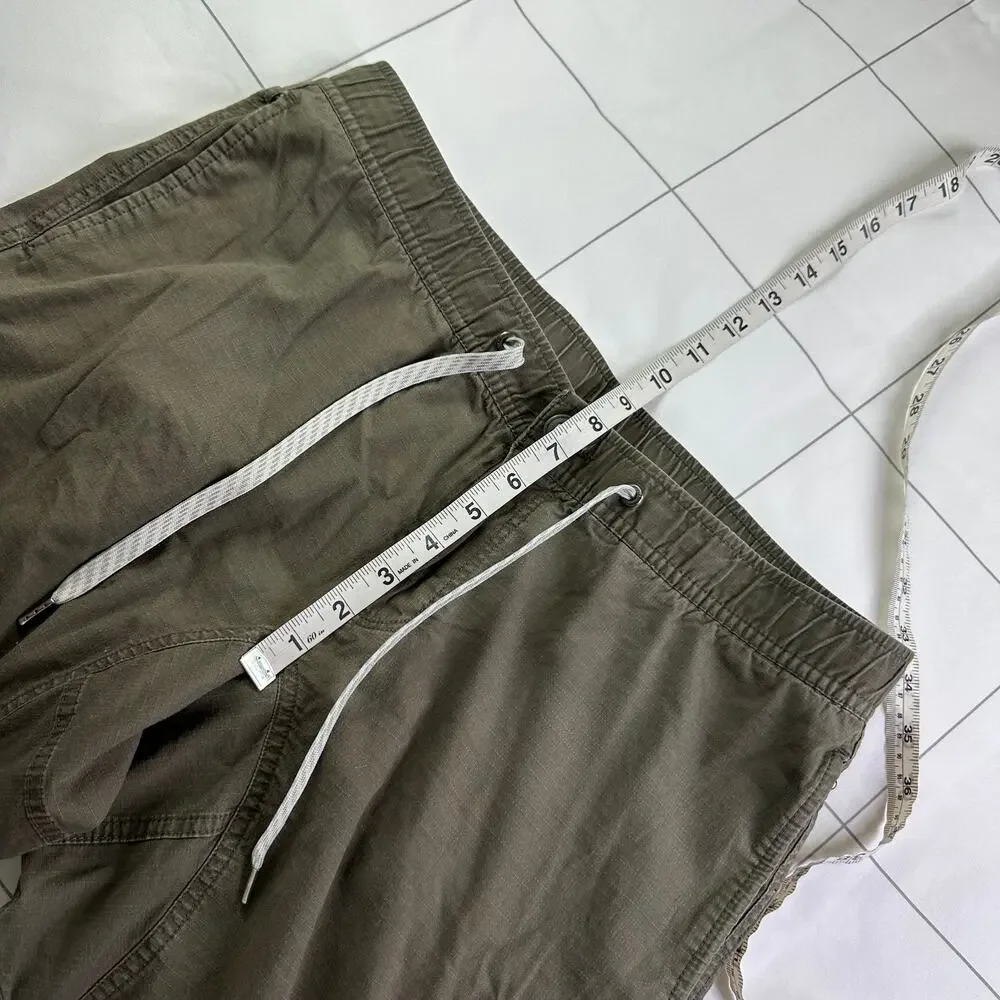 Vuori Olive Green Ripstop Drawstring Pants
